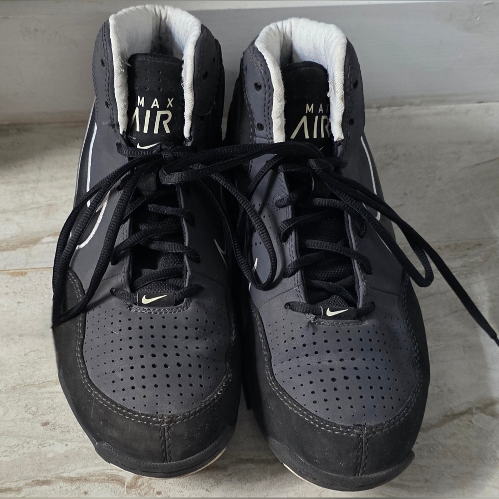 Nike Mens Air Max Spot Up 345000-002 Gray Black Basketball Sneakers Size 9